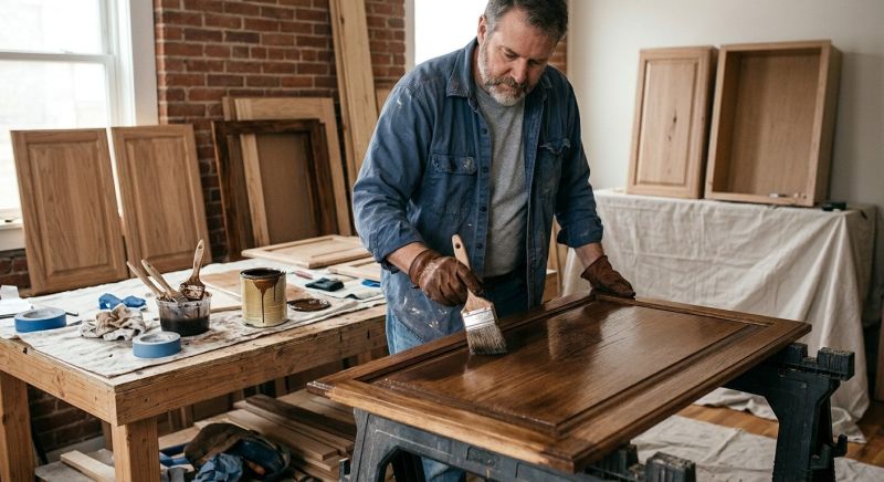 Cabinet Staining Service in Bloomington, IN