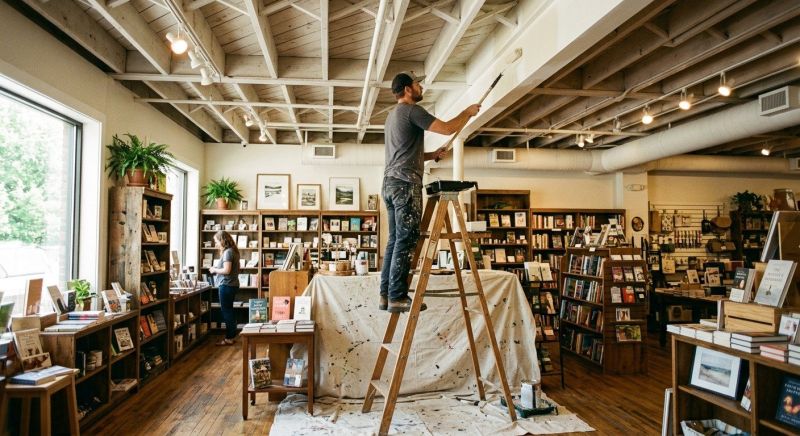 Retail Ceiling Painting in Fort Collins, CO