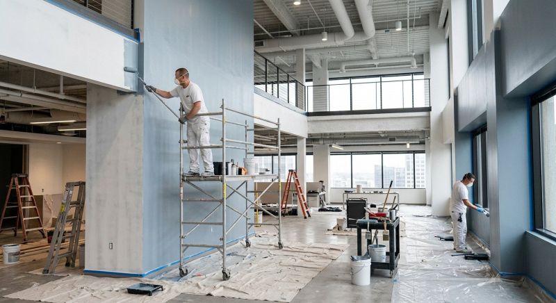Retail Ceiling Painting in Gilbert, AZ